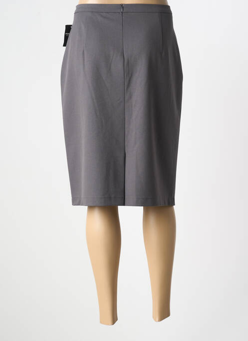 Jupe mi-longue gris FRANK WALDER pour femme