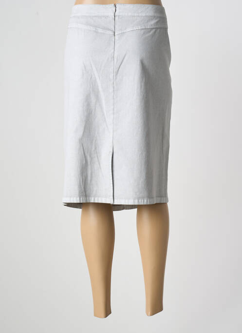 Jupe mi-longue gris FRANK WALDER pour femme