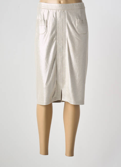 Jupe mi-longue argent MERI & ESCA pour femme