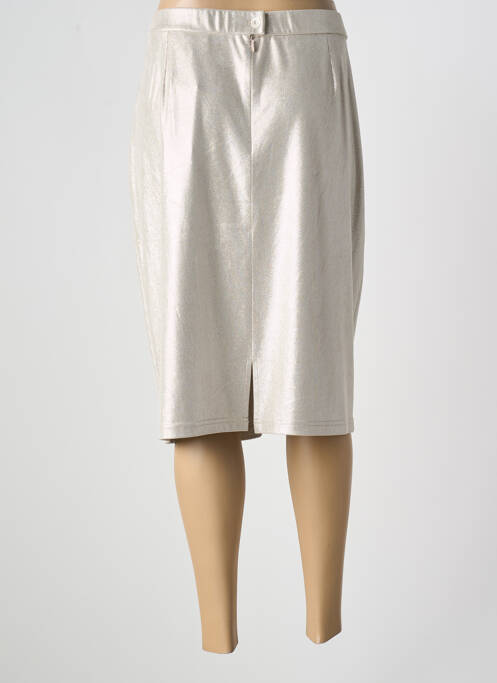 Jupe mi-longue argent MERI & ESCA pour femme