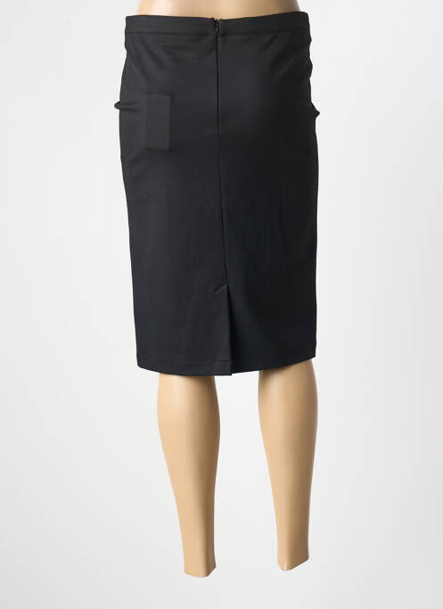 Jupe mi-longue noir BRUNO SAINT HILAIRE pour femme