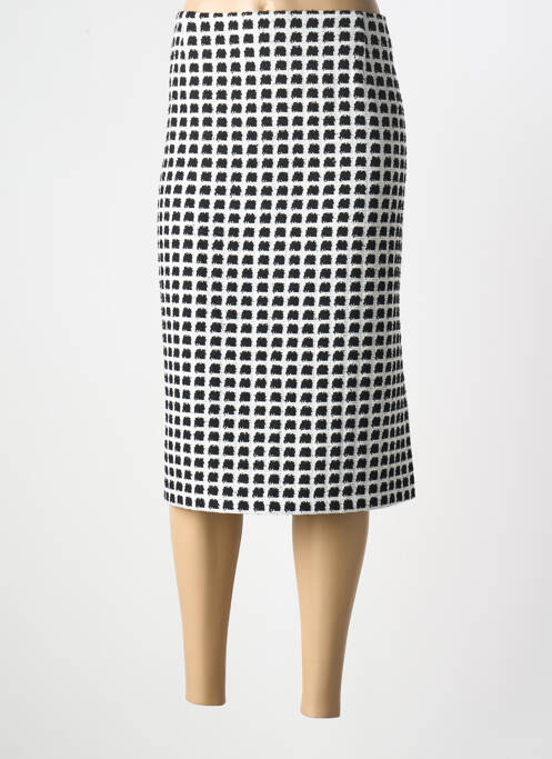 Jupe mi-longue noir ESTEL COLLECTION pour femme