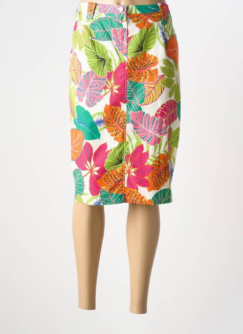 Jupe mi-longue vert FRANCE RIVOIRE pour femme