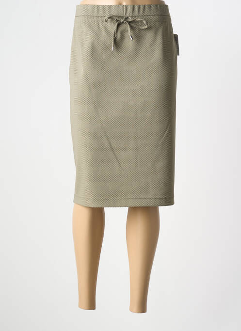 Jupe mi-longue vert FRANK WALDER pour femme