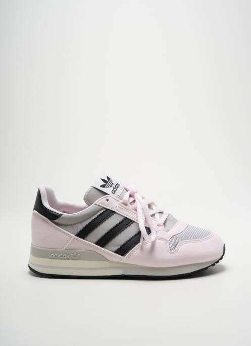 Baskets bout rond talon plat jusqu'à 3cm rose ADIDAS femme