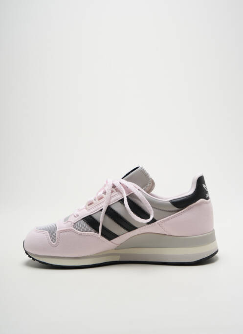Baskets bout rond talon plat jusqu'à 3cm rose ADIDAS femme