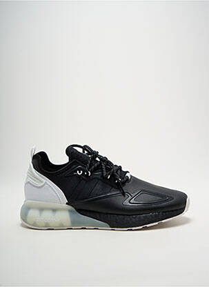 Baskets tissage satiné bout rond noir ADIDAS homme