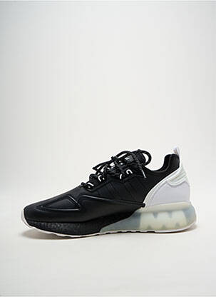 Baskets tissage satiné bout rond noir ADIDAS homme