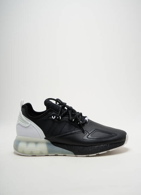 Baskets tissage satiné bout rond noir ADIDAS homme