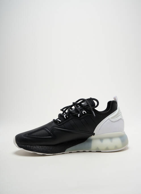 Baskets tissage satiné bout rond noir ADIDAS homme