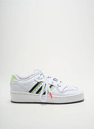 Baskets semelle amovible talon plat jusqu'à 3cm blanc ADIDAS femme