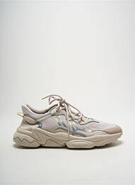 Baskets tissage satiné bout rond beige ADIDAS homme
