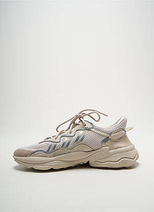 Baskets tissage satiné bout rond beige ADIDAS homme
