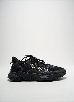 Baskets tissage satiné bout rond noir ADIDAS homme