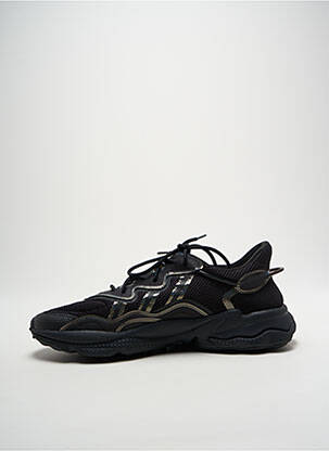 Baskets tissage satiné bout rond noir ADIDAS homme