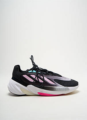 Baskets tissage satiné talon de 4 à 6cm noir ADIDAS femme