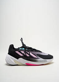 Baskets tissage satiné talon de 4 à 6cm noir ADIDAS femme