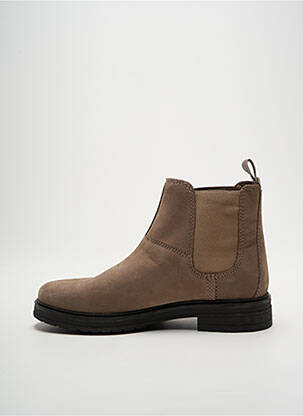 Bottines/boots talon bas talon plat jusqu'à 3cm beige TIMBERLAND femme