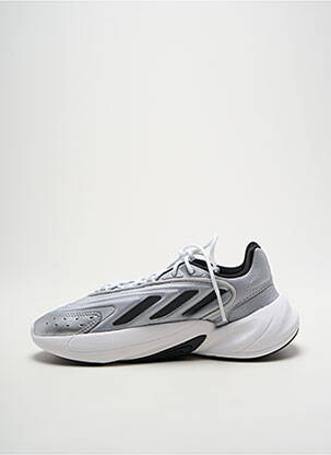 Baskets tissage satiné talon de 4 à 6cm argent ADIDAS femme