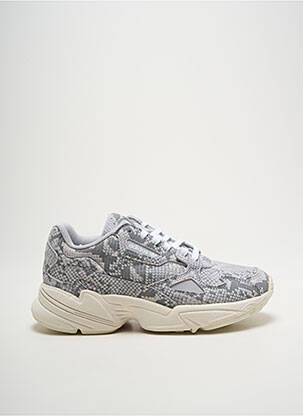 Baskets matière lisse talon de 4 à 6cm gris ADIDAS femme