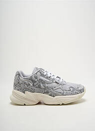 Baskets matière lisse talon de 4 à 6cm gris ADIDAS femme
