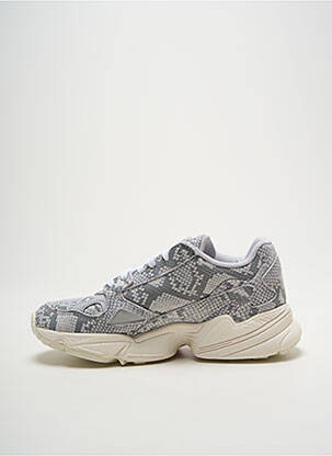 Baskets matière lisse talon de 4 à 6cm gris ADIDAS femme