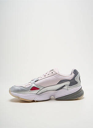 Baskets talon compensé talon plat jusqu'à 3cm argent ADIDAS femme
