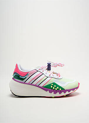 Baskets matière lisse talon de 4 à 6cm rose ADIDAS femme