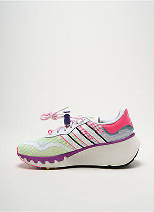 Baskets matière lisse talon de 4 à 6cm rose ADIDAS femme