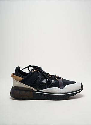 Baskets tissage satiné bout rond noir ADIDAS homme