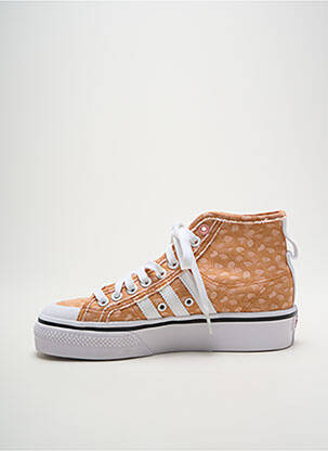 Baskets plateforme talon plat jusqu'à 3cm orange ADIDAS femme