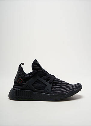 Baskets tissage toile talon compensé noir ADIDAS unisexe