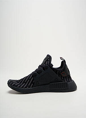 Baskets tissage toile talon compensé noir ADIDAS unisexe