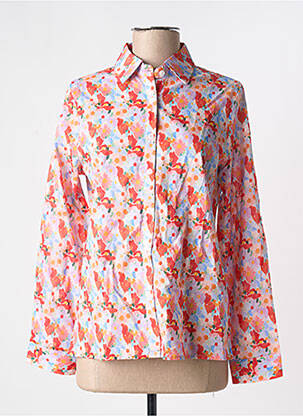 Chemisier imprimé fleurs manches longues rose ONADO femme