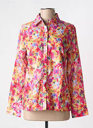 Chemisier imprimé fleurs manches longues rose ONADO femme
