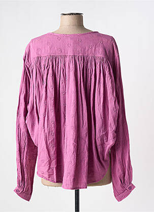 Chemisier coupe droite manches longues violet CHICOSOLEIL femme