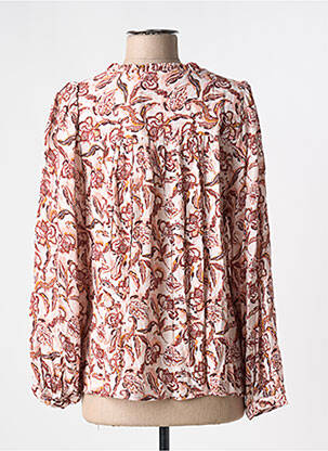 Blouse imprimé fantaisie manches longues rose LA PETITE ETOILE femme