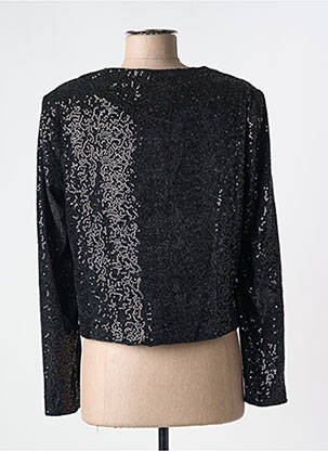 Veste casual col rond noir LA PETITE ETOILE femme