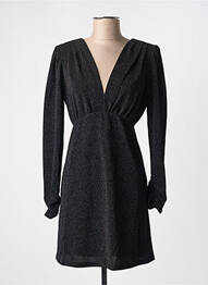 Robe mi-longue manches longues manches longues noir LA PETITE ETOILE femme