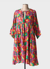 Robe mi-longue rose CHICOSOLEIL pour femme seconde vue