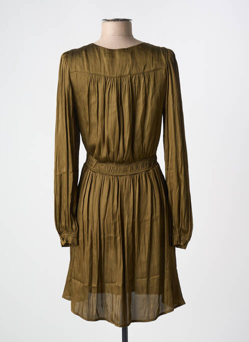 Robe mi-longue manches longues manches longues vert LA PETITE ETOILE femme