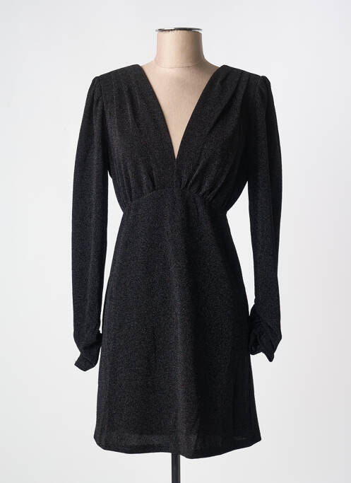 Robe mi-longue manches longues manches longues noir LA PETITE ETOILE femme