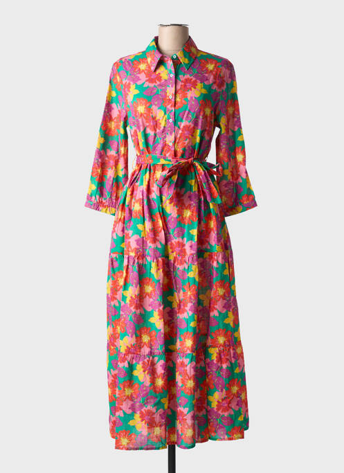 Robe longue rose CHICOSOLEIL pour femme