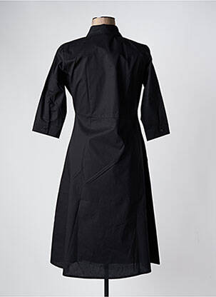 Robe mi-longue manches 3/4 manches 3/4 noir MAUD & SACHA femme