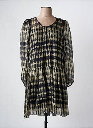 Robe courte manches longues manches longues noir BEATE HEYMANN femme