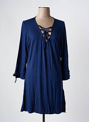 Robe de plage coupe cintrée bleu YSABEL MORA femme