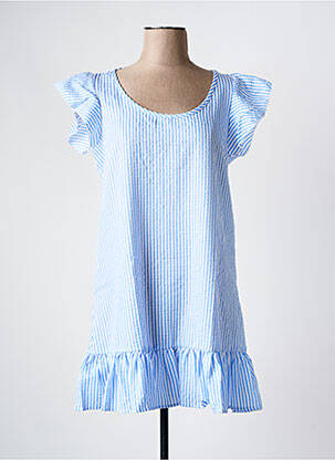 Robe de plage coupe cintrée bleu YSABEL MORA femme