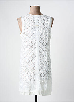 Tunique sans manche col rond blanc BEATE HEYMANN femme