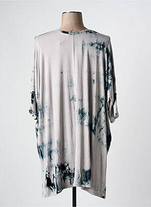Tunique manches longues col v gris KEDZIOREK femme