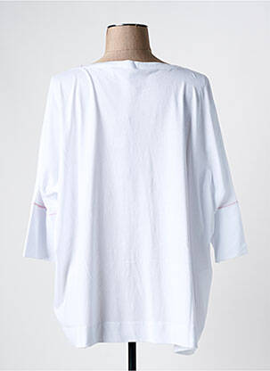 T-shirt manches 3/4 manches 3/4 blanc OZAI N KU femme